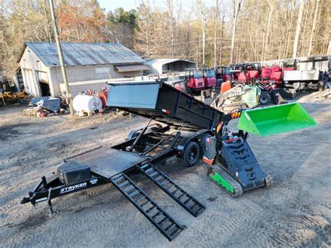 mini skid steer trailer|mini skid steer dump trailer.